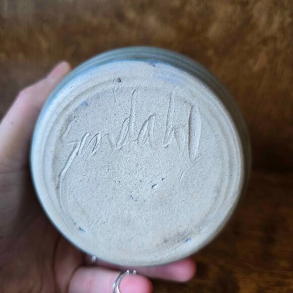 Handmade PNW Ceramic Honey Pot - Picture 7 of 7